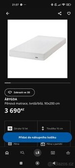 Matrace ABYGDA 90x200 cm