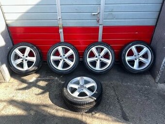 Original ALU kola Audi 17" 7,5J ET43 zimní pneu 235/45/R17