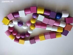 Velké dřevěné korále