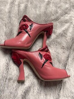 Sandály kožené Miu Miu vel. 39,5 sleva