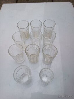 Staré decové sklenice 10ks