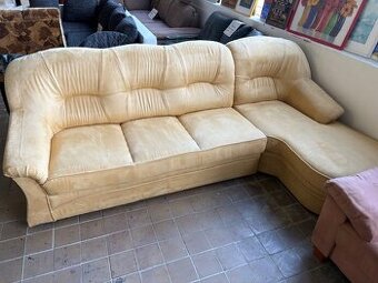 sedačka rohová žlutá - 1