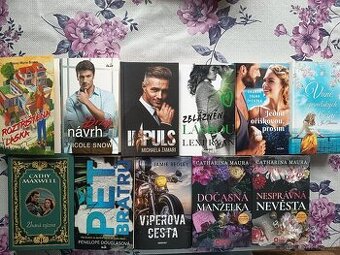 různé romantické knihy-NOVÉ