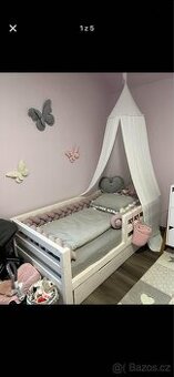 Dětská postel z masivu 180x90