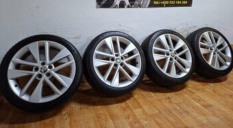 Alu kola R17 5x100 Škoda + letní pneu 215/40/17 General