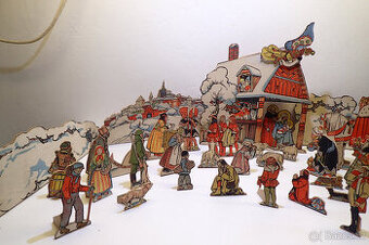 Betlém - starý - na překližce