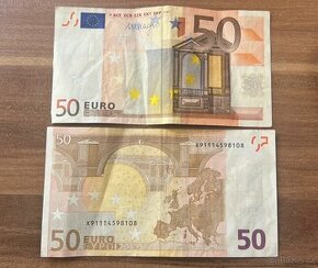 Bankovka 50 euro z roku 2002