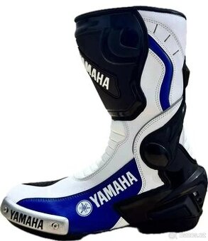 Moto Boty Yamaha White-Blue