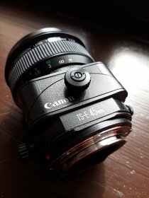 Canon TS-E 45mm f/2,8 objektiv tilt shift, zanovny stav - 1