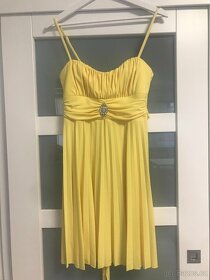Světle žluté letní formální šaty z USA zn. Speechless - 1