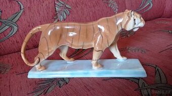 porcelánová soška tygra Ditmar Urbach - 1