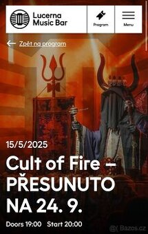 Koncert Cult of Fire