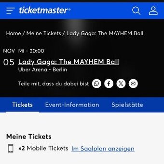 Lady Gaga Berlín TOP MÍSTA u pódia