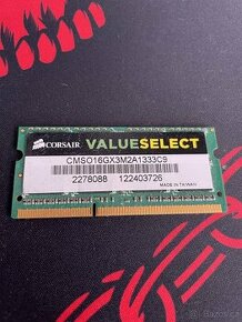 Operační paměť So-dimm 8GB DDR3