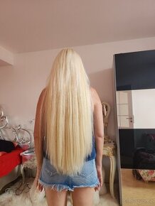 Stredoevropske vlasy 100pramenu délka 72cm,velmi svetle