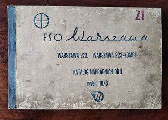 Katalog náhradních dílů FSO Warszawa 223