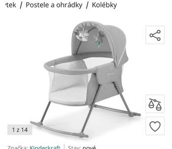Cestovní postýlka i jako kolébka