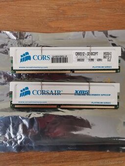 DDR400 RAM Corsair 2x512MB Non-ECC