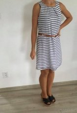 Pruhované letní lehké šaty XS-S-M