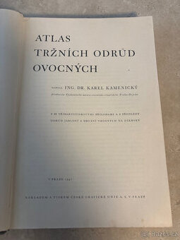 Atlas tržních odrůd ovocných 1941, Ing.Dr. Karel Kamenický