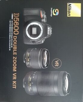 Nikon D5600 + 2x objektiv + stativ + brašna Nikon