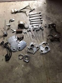 Revma plechy výfuky kolena tlumiče startovací páka