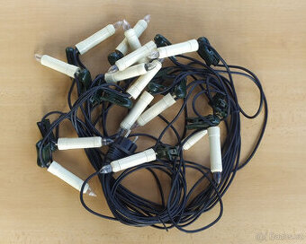 Venkovní vánoční světelný řetěz IP43 - 15 svíček