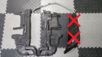 Opel Grandland X Toyota Yaris - kryt vedenie vzduchu lista