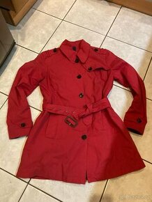 Dámský červený kabát vel. 38