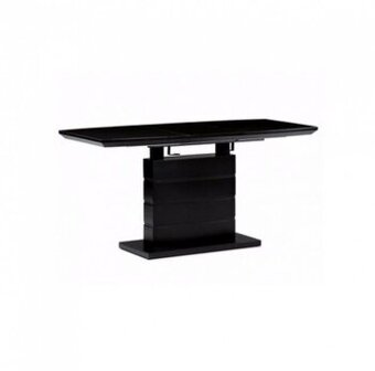 HT-420 rozkládací jídelní stůl v elegantní černé
