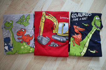 Chlapecká trika s dlouhým rukávem vel. 122