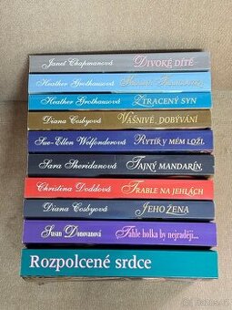 Knihy romantické 10 ks - viz foto