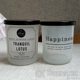 Sada dvou skleniček z matného skla