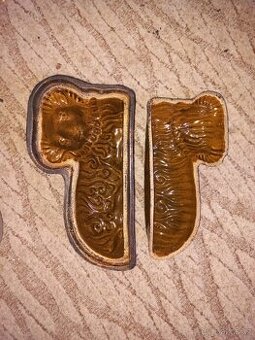 Starožitná dvoudílná forma Velikonoční beránek