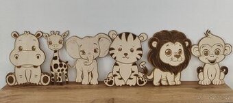 Safari zvířátka - dekorace