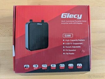 🔊 Přenosný hlasový zesilovač Giecy 30 W – Bluetooth repro.