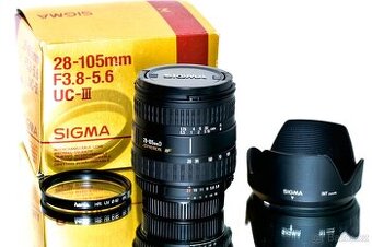 Nikon Sigma 28-105mm + UV filtr NEPOUŽÍVANÝ