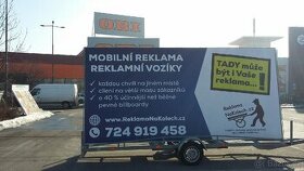 Mobilní reklama - billboard - konkávní vozík