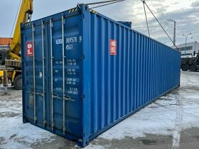 Lodní kontejner po více cestách 40HC HZKU 009 578-9 RAL 5010 - 1