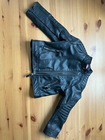 Černá koženková bunda - 1