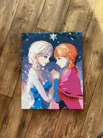 Malovani podle cisel Elsa a Anna
