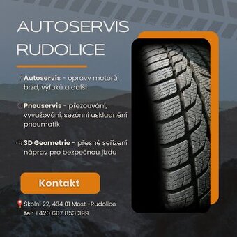 Autoservis a pneuservis Most - Rudolice