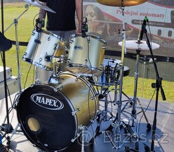 Prodám komplet bicí MAPEX + novou sadu Paiste 2002