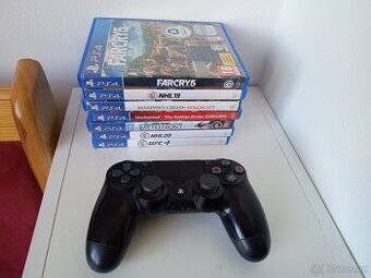Hry a ovladač na PS4