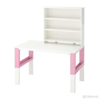 Rostoucí psací stul Ikea PAHL růžový
