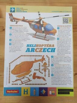 Vystřihovánka helikoptéry ArCzech z ABC – model 1:32