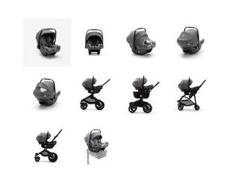 Bugaboo Turtle Air by Nuna Grey + Báze Isofix by Nuna