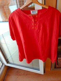 Halenka- triko červená 3XL 100kc - 1