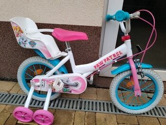 Dětské kolo 14 tlaková patrola paw patrol dívčí