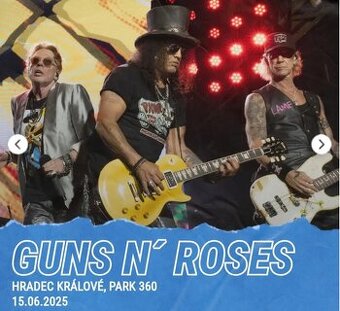 Guns n' Roses 15.6.2025 - koupím lístky na koncert